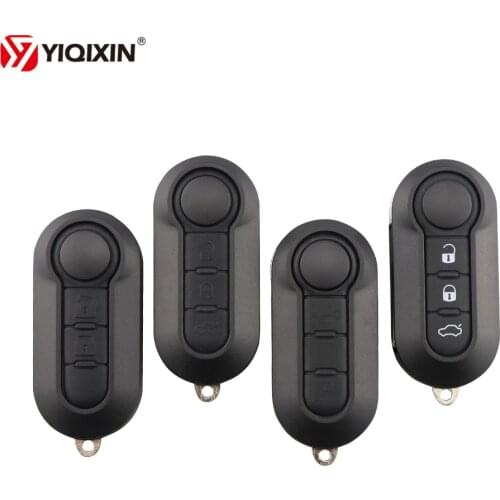 YIQIXIN 2 3 Buttons Modified Flip Remote Key Shell For Fiat 500 Doblo Ducato Panda Punto For Peugeot Car Key Case Uncut Blade