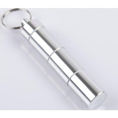 1Pc Invisible 4 Grids Pill Box Case Bottle Waterproof Drug Holder Container Health Care Keychain Medicine Box Case