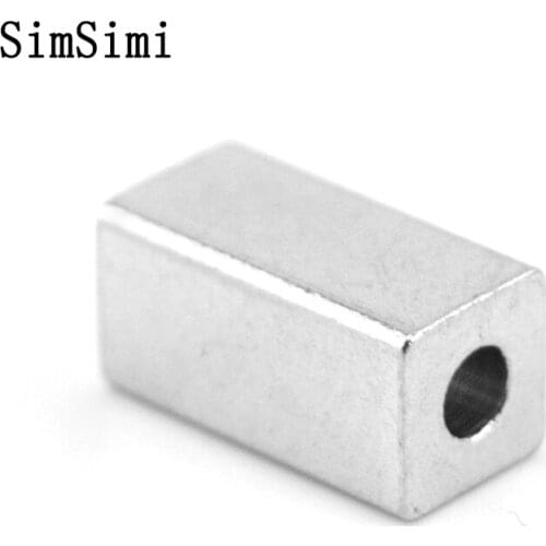 DIY 100pcs Bulk of Square Beads 3/4/5mm Rectangle High Polish Jewelry Making for Necklace Wholesale Price