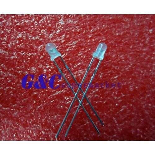 100Pcs LED DIFFUSED Milk white F3 3MM WHITE LIGHT Super Bright Bulb Lamp L5 diy electronics