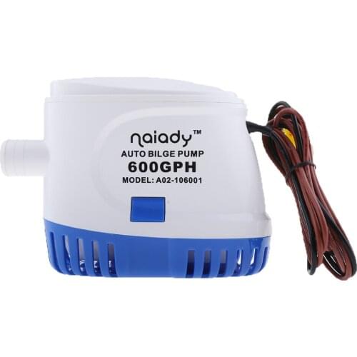 12V 600GPH Electric Submersible Automatic Bilge Pump for Boat 0.75'' Outlet