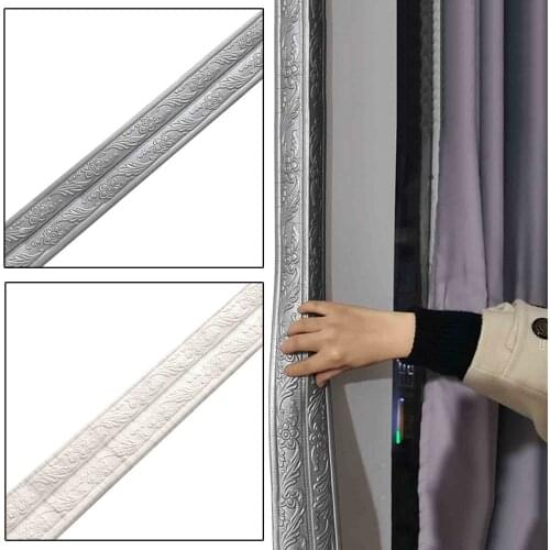 230cm Skirting Waist Line Sticker Foam Embossed Corner Line Waterproof Wall Decoration Wall Sticker Border Wall Edge Strip