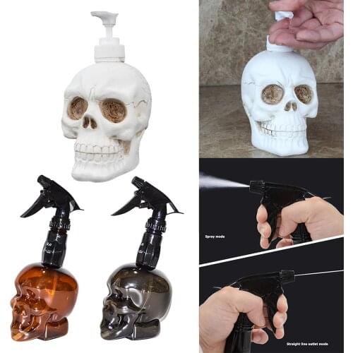 350ml Vintage Skull Shaped Refillable Bottles Household Shower Gel Shampoo Bottle New Creative Liquid Dispenser Bottling