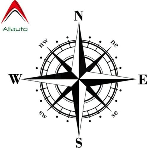 Aliauto Creative Car Sticker Art Design Vinyl Nswe Compass Accessories PVC Decal for Lacetti Skoda Superb Volvo S60,15cm*15cm