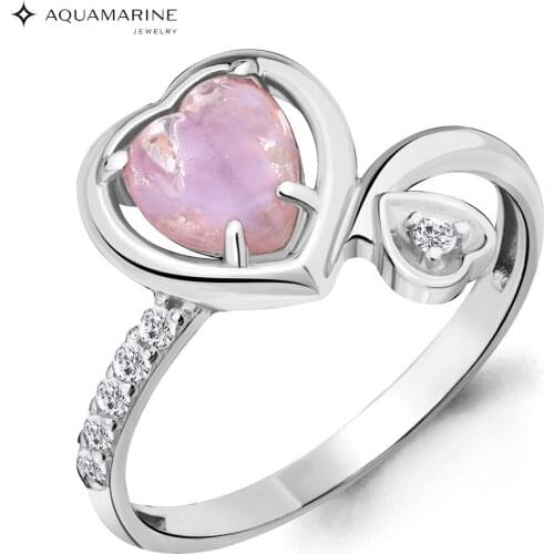 Aquamarine Women's Silver Rings