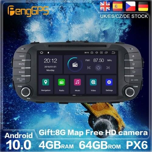 Android 10.0 64G PX6 For Kia Soul 2 PS 2013 - 2019 GPS Navigation Auto Radio Stereo Car DVD Multimedia Auto Player HeadUnit 2DIN