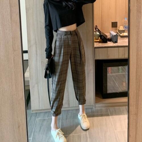 Indie Khaki High Waist E Girl Straight Aesthetic Trousers Women Fall Y2K Corduroy Joggers Cargo Pants Female 90s Streetwear Pop