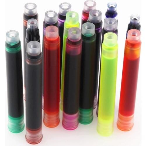 10pcs Color Ink Supplies Fountain Pen ink Refill Cartridge Office School Student Stationery Office Supplies