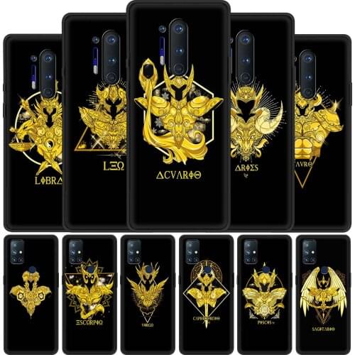 For OnePlus 8 Nord 7Pro Case For One Plus Z N10 5G 8T 7 Pro n100 7T 6T Full Protection Soft Phone Cover Anime Saint Seiya Logo