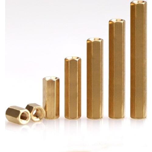 Double pass hexagonal copper column M3M4 double head isolation column nut column hollow chassis motherboard computer board