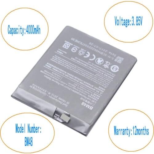 ISkyamS 10pcs/lot 4000mAh BM48 Replacement battery For Xiaomi Mi Note 2 Battery