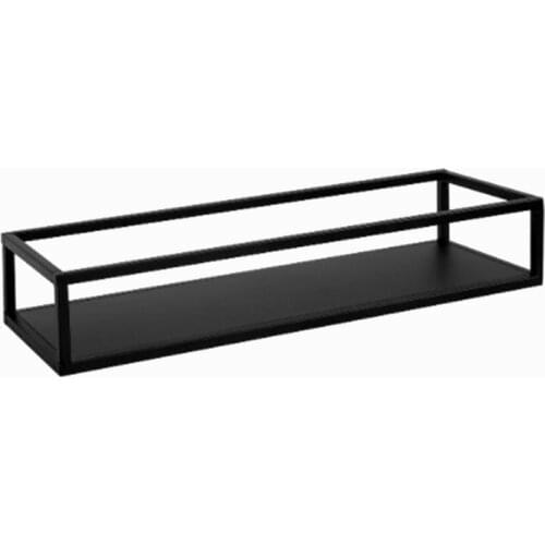 Matte Black Decorative Tray Geometric Shape Tray Hollow Iron Tray Line Perfume Jewelry Storage Tray