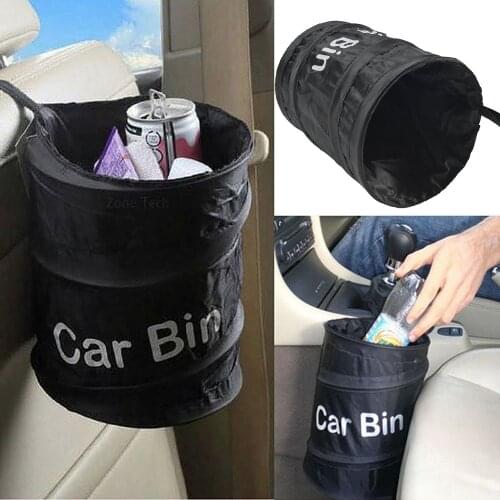 Fashion Wastebasket Trash Can Litter Container Car Auto Garbage Bin/Bag Waste Bins Household Cleaning Tools Accessories