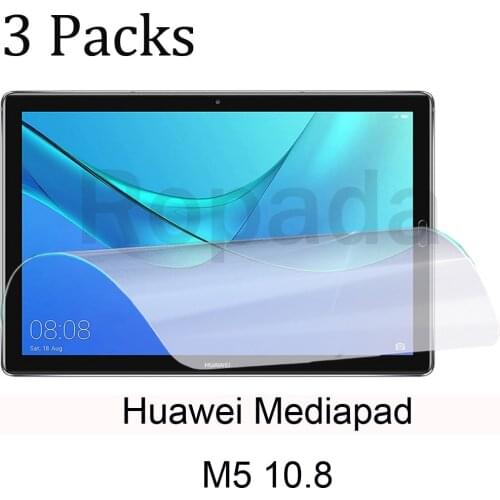 3 Packs soft PET screen protector for Huawei mediapad M5 10.8 protective tablet film