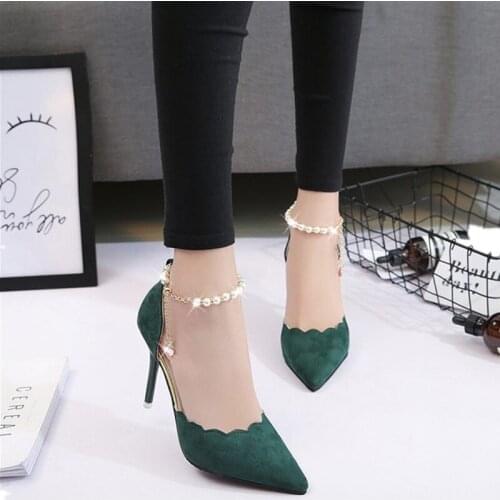 New Summer Korean Style Thin Breathable Shoes Womens High Heels Womens Fashion Sexy Hollow Sandals with The Same Paragraph