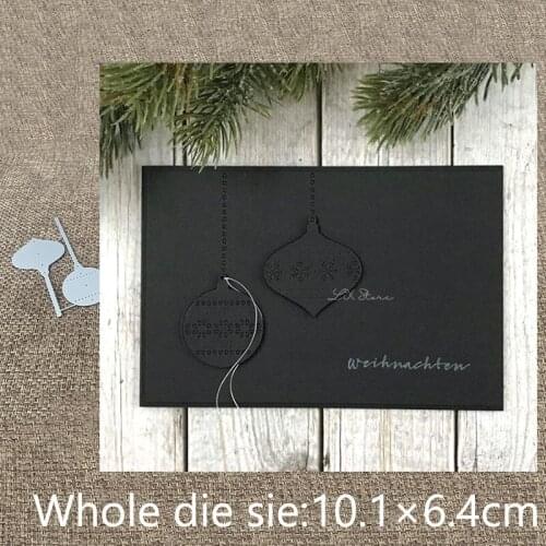 New Design Craft Metal stencil mold Cutting Dies 2pcs bells decoration scrapbook die cuts Album Paper Card Craft Embossing