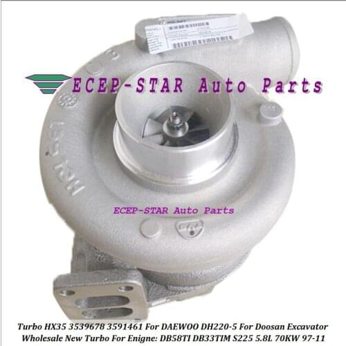 NEW original HOLSE*T Turbo HX35 3539678 3591461 For DAEWOO DH220-5 For Doosan Excavator DB58TI DB33TIM S225 5.8L 70KW 97-11