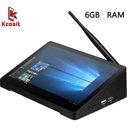 Original Mini PC X10S All in one Mini PC Computer Desktop Tablet POS Windows 10 Intel J4105 10.1" Touch Screen 6GB RAM WIFI RJ45