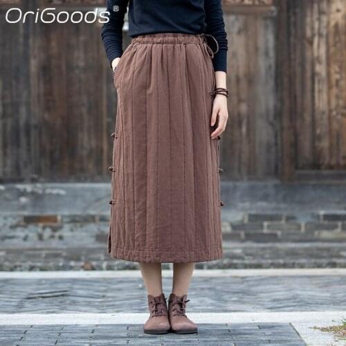 Женские теплые юбки ORIGOODS China At AliExpress