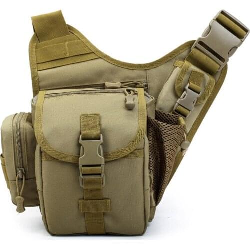 Outdoor Camping Hiking Chest Bag Camouflage Diagonal And Multi-function Shoulder Slung Army Fan Nylon