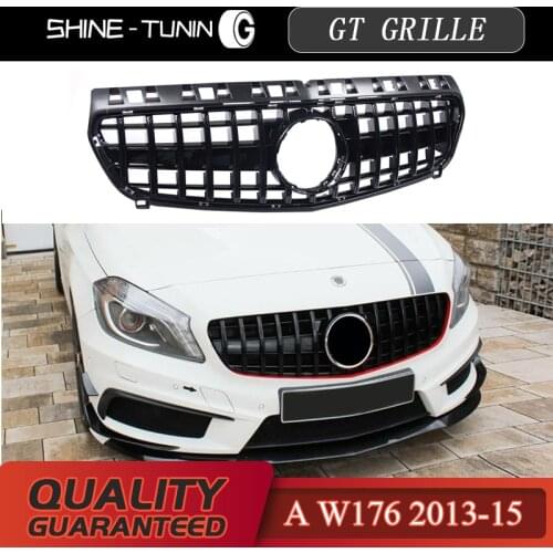 Front grille Suitable for mercedes A Class W176 A45 amg Grille GT GTR Grill A45 A180 A200 A260 Grille 2013-15 without emblem