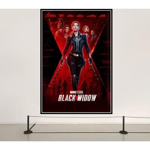 Black Widow Movie Poster Marvel Superhero Canvas Painting And Print Disney Film Wall Art Girl Picture Living room Home Decor