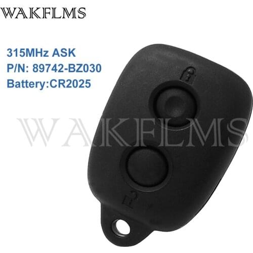 For Toyota Avanza Rush Remtekey key replacement 2 Buttons Remote Key Control 315MHz
