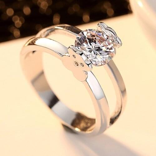 Женские серебряные кольца RetroGem China At AliExpress