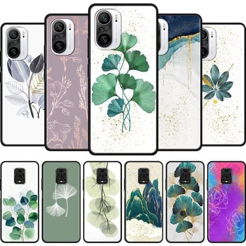 Luxury Gold Foil Pattern Smartphone For Xiaomi Redmi Note 10 9 9T 9S 8 8T 7 Pro Max TPU Cover Soft Fundas Shell