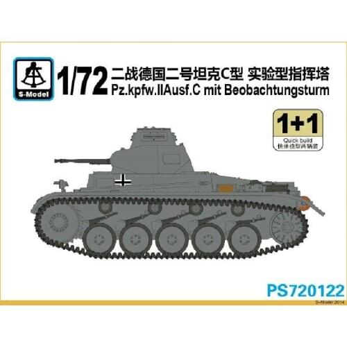 S-model 1/72 PS720122 Pz.kpfw.II Ausf.C mit Beobachtungsturm (1+1)