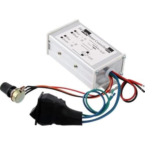 PWM Motor Speed Controller DC 9V - 60V Pulse Width Modulation Regulator 20A 1200W Variable Speed Forward Reverse,2Pcs