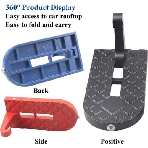 Foldable Car Door Auxiliary Pedal Auto Door Latch Hook Pedal Stepping Ladder Foot Peg SUV RV 4x4 Vehicle Accessories