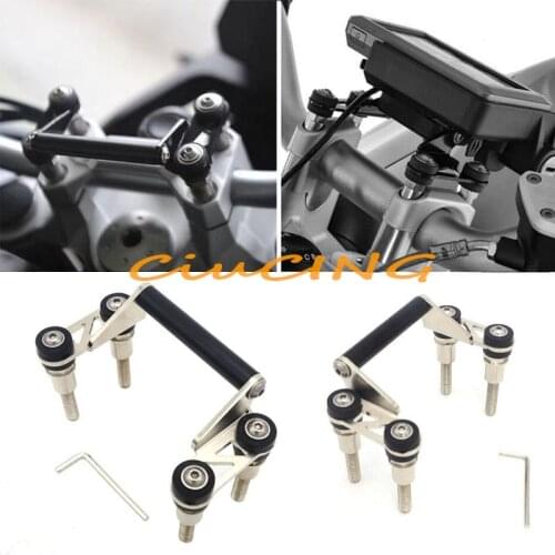 Handlebar Risers Mobile Phone Bracket for BMW F750GS F750GS F800GS F700GS R1200RS R1200R 12mm GPS Motorcycle Navigation Holder
