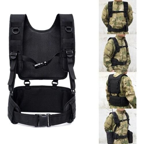 Tactical Military Vest Molle Combat Assault Plate Carrier Vest 1000D Nylon Camouflage CS Outdoor Hunting Belt Accessories
