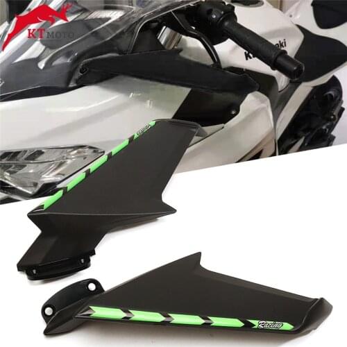 For KAWASAKI NINJA400 2018-2021 Ninja ZX-6R 2016-2021 Motorcycle Accessoire Latest high quality Rearview mirror fixed wind wing