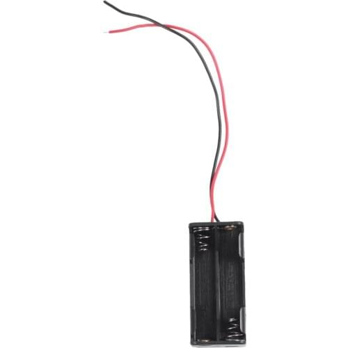2pcs Black 2-Layers 4 x 1.5V AAA Battery Holder Case Box w Wire Leads