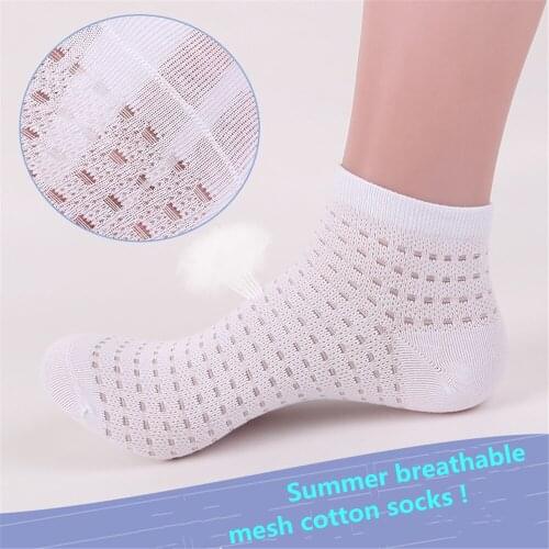 4Pairs/Lot Couple Ankle Socks Sokken Vrouwen White Socks Womens Short Fishnet Skarpety For Summer Ultra-thin Boat Calzini Donna