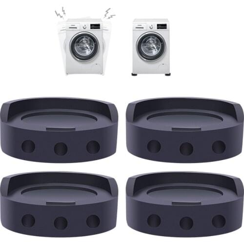 4pc Rubber Anti-Vibration Pad washing machine Refrigerator stand anti slip furniture Raise Height leveling Feet Floor Protector