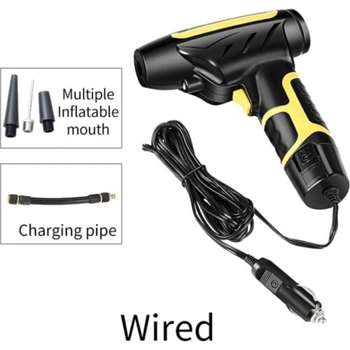 Car Portable Handheld Air Compressor Pump Digital LED Light Smart Wireless Tire Inflator Electric Air Pump USB Inflatable Pump