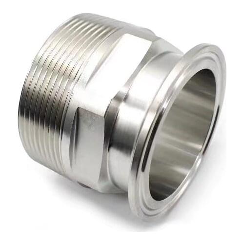 Free shipping 1/4"-3" 304 stainless steel NPT coupler quick coupler NPT thread connection Tri Clamp NPT Male adapter