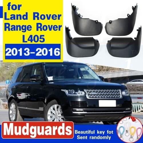 FRONT & REAR MUD FLAP FLAPS FIT FOR LANDROVER RANGE ROVER L405 2013 2014 2015 2016 SPLASH GUARDS MOLDED CAR ACCESSORIES FENDER