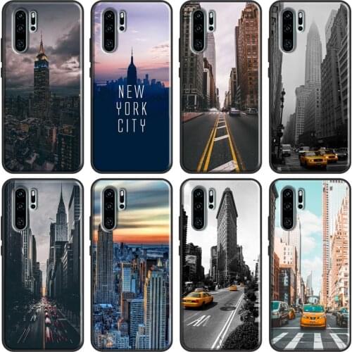 NYC New York City Case For Huawei Nova 5T P Smart 2019 2021 P20 P40 P30 Pro Mate 20 Lite Honor 8X 9X 8A 10i