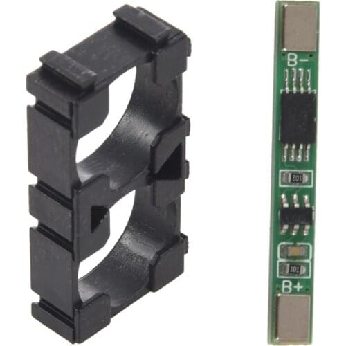 20X 18650 Lithium Battery Double Holder With 1S 3.7V 3A 18650 Lithium Li-Ion BMS Battery Charger Protection Board