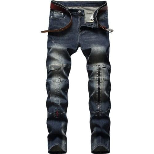 Denim Designer Hole Jeans High Quality Ripped For MenS Size 28-38 40 42 2021 Autumn Spring HIP HOP Punk Streetwear