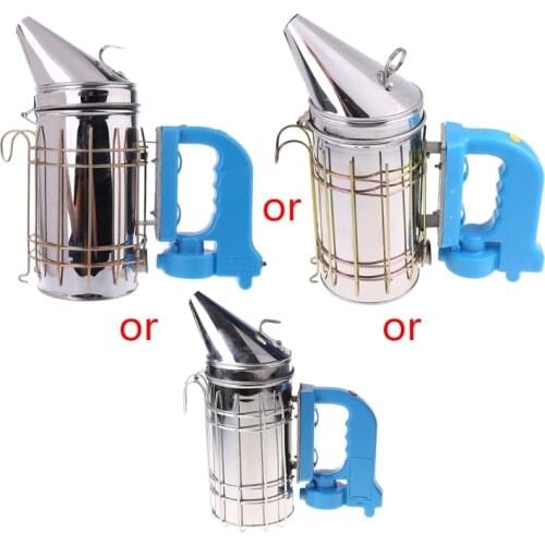 Electric Beekeeping Smoker Stainless Steel Manual Bee Farm Beekeeper Tool Equipment Smoke Garden Mites Treatment Supplies USB