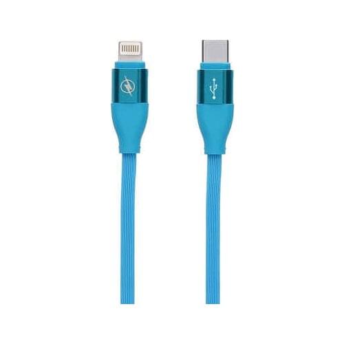 Data / Charger Cable with USB Contact LIGHTING Type C Blue (1,5 m)