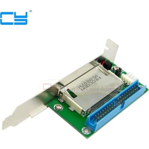 Alta qualidade ATA 40Pin IDE para CF Compact Flash Adapter Converter com Suporte PCI Painel Traseiro atacado Russia Brasil