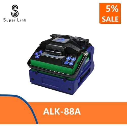 Multilanguage Eloik ALK-88A 7s Fast splicing Fusion Splicer Fiber Optic Fusion Splicer Cleaver Automatic Focus Function 4.3" LCD