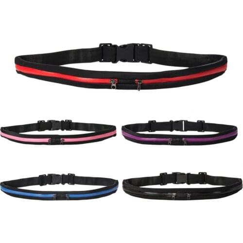 Unisex Outdoor Invisible Fitness Sports Pockets Running Waist Bag Jogging Cycling Waterproof Adjustable Anti-theft Phone Pouch