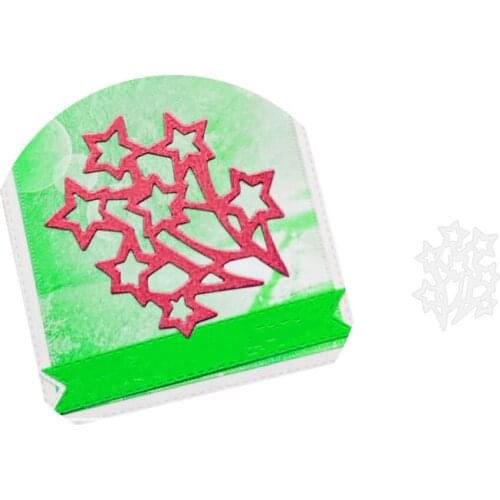 New Craft Stars Set Dies Stencil Metal Cutting Dies Scrapbook Embossing for Card Making Album Decor Stencil Template DIY Craft